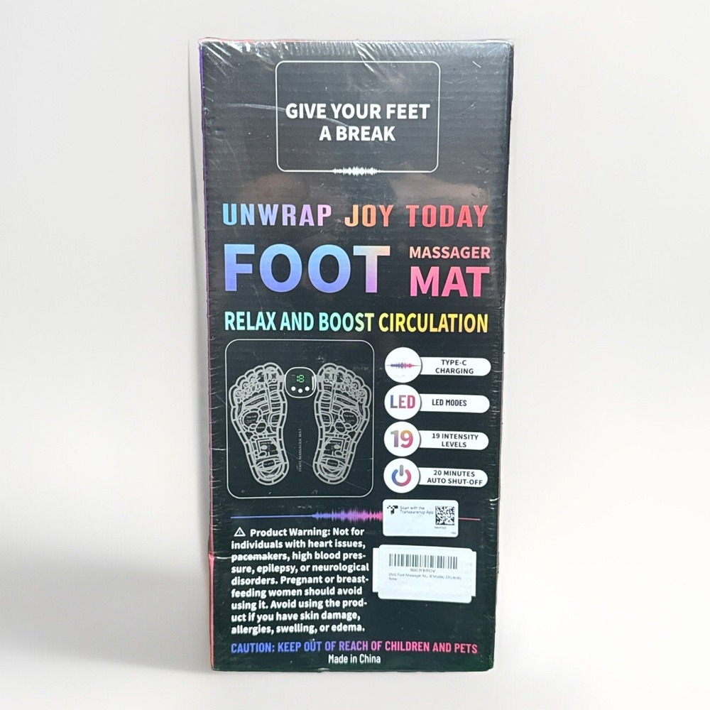 Unwrap Joy Today with Foot Massager Mat Relax and Boost Circulation - New